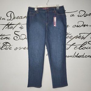 NWT Gloria Vanderbilt Amanda The Original Slimming Jeans, 14